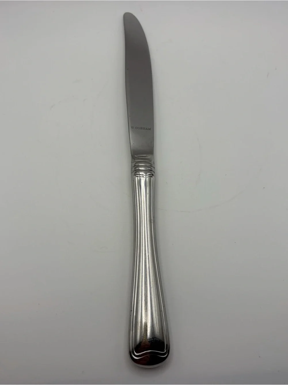 Gorham Monet Stainless Steel Table Knives Set of 8 Glossy Finish Flatware